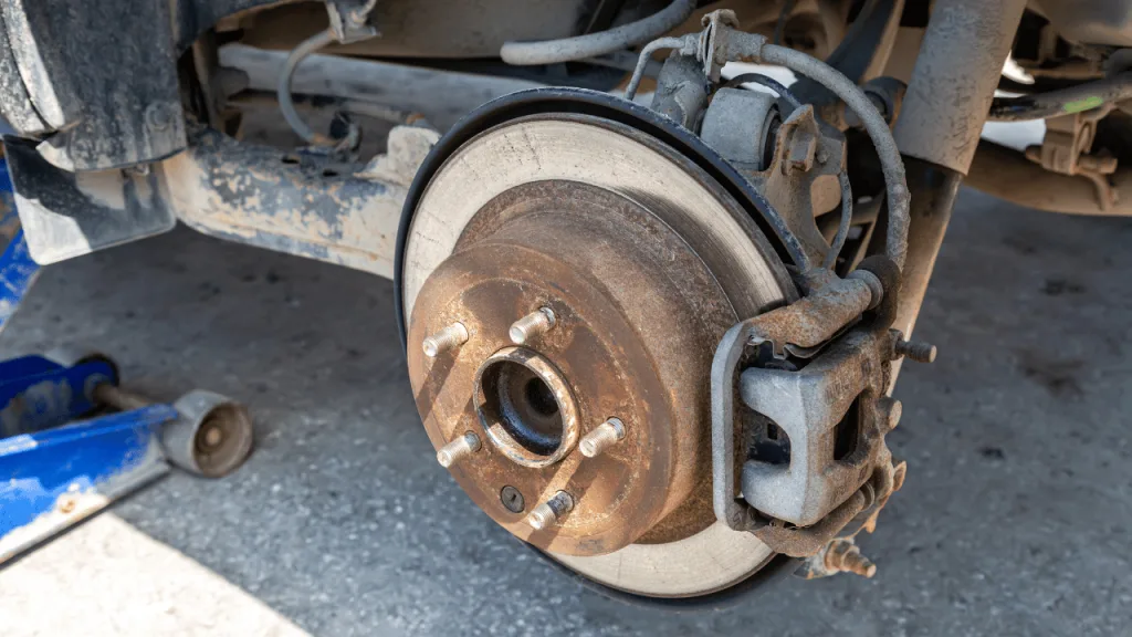 car brakes worn
